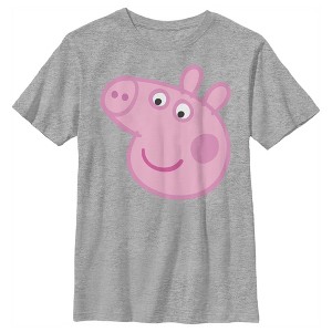Boy's Peppa Pig Large Face T-Shirt - 1 of 4