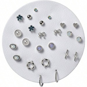 12 Pair Stud Earrings, Hypoallergenic Fashion for Women, Diverse Colors, Gift for Christmas, Valentine's, Mother's Day - 1 of 4