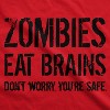 Youth Zombies Eat Brains Shirt Funny T Shirt Living Dead Halloween Outbreak Tee - Crazy Dog Youth T Shirt - image 3 of 4