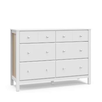 Storkcraft Horizon 6 Drawer Dresser - White/Driftwood
