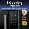 Chefman Countertop Microwave Oven 1.1 Cu. Ft., 1000 Watts with 6 Presets and 10 Power Levels - Black - 3 of 4
