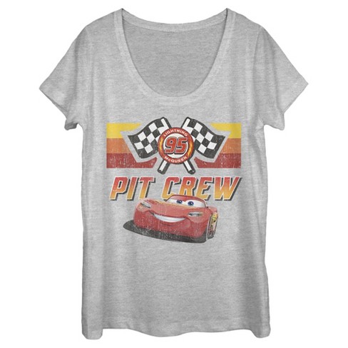 Women's Cars Pit Crew Team Scoop Neck - image 1 of 3