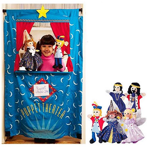 Melissa & Doug Deluxe Puppet Theater - Sturdy Wooden Construction - Puppet  Show Theater For Kids
