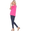 Women's Cut Out Shoulder Bexley Tunic Top - White Mark - 3 of 3
