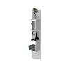 Vynxaria Modern Corner Floating Shelf Unit, Full-Wall Design, 4 Spacious Shelves, 9.8"W x 9.8"H, Ideal for Living Room, Bedroom, Office - 2 of 4