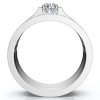 Pompeii3 1/2ct Diamond Engagement Matching Wedding 14K White Gold Ring Set - 2 of 4