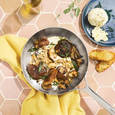 10 Uncoated Stainless Steel Frying Pan - Figmint™