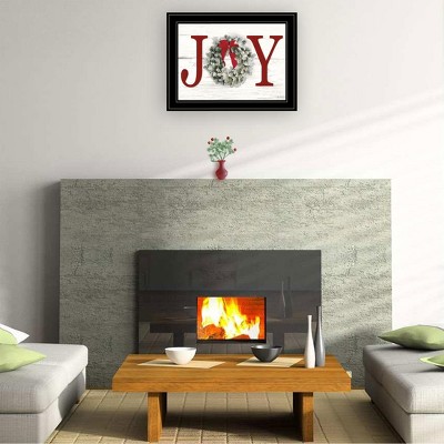YOOCOZZ Christmas Trendy Decoration, Xmas Wall Decor - "Christmas Joy" Wall Decoration  by Lori Deiter, Ready to Hang Framed Print