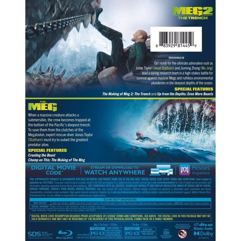 Meg 2: The Trench Meg-2 Film (Blu-ray), 3 of 4