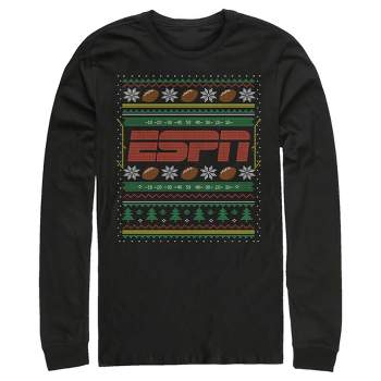 Men's ESPN Football Christmas Sweater Long Sleeve Shirt