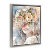 Stupell Industries Floral Portrait of Girl, 17" x 21" - 3 of 4