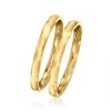 Ross-Simons 18kt Gold Over Sterling Jewelry Set: 2 2mm Stackable Rings - 3 of 4