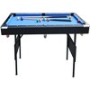 5.5FT Portable Billiards Table - Full Set of Balls, 2 Cue Sticks, Chalk, Felt Brush - Stable Pool Table,Foldable&Easy Assembly, Blue Cloth - 3 of 4