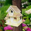 Home Bazaar 11" Backyard Bird Cottage Bird House Yellow - 2 of 2