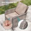 Sonkuki 5 Pieces Patio Sofa with Ottomans Set, All-Weather PE Rattan Wicker, Patio Conversation Couch with Cushion - 4 of 4