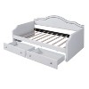 Polibi Velvet Twin/Full Daybed with APP-Controlled Light Strip and 2 Drawers - 3 of 4