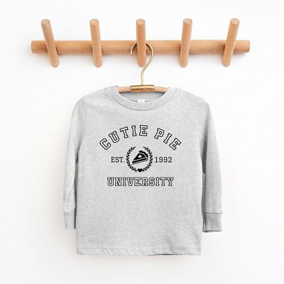 The Juniper Shop Cutie Pie University Toddler Long Sleeve Tee