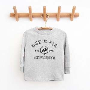 The Juniper Shop Cutie Pie University Toddler Long Sleeve Tee - 1 of 3