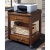 Baldridge Printer Stand Rustic Brown - Signature Design by Ashley: Office Cabinets with Storage, Wood Laminate - image 2 of 3