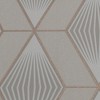 Glitter Diamond Geo Taupe and Rose Gold Wallpaper - 4 of 4