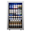 Ca'Lefort Beverage Refrigerator Cooler, 102-140 Can Freestanding Beverage Fridge,with Glass Door for Home/Bar/Office - 2 of 4