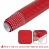Unique Bargains 5D Carbon Fiber Pattern Vinyl Car Wrap Roll Red - 4 of 4