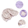 Unique Bargains Women Reusable Shower Cap for Bathroom Hotel 1 Pc - 3 of 4