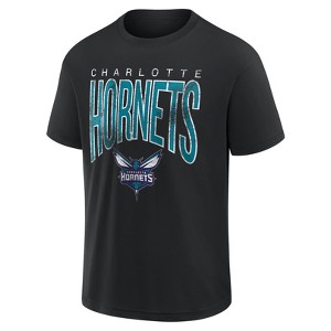 NBA Charlotte Hornets Men's Black Short Sleeve T-Shirt - 1 of 3