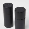 Threshold 2pc Acacia Turned Salt and Pepper Grinder Set Black - ShopStyle