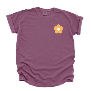 Simply Sage Market Too Much For You Front And Back Garment Dyed Tee - 1 of 4