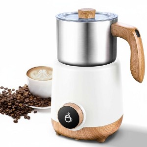 Milk Frother, 8-IN-1 Multi-function Electric frother and steamer 21 oz, 550W Split Stainless Steel Steamer for Coffee, Milk Froth, Chocolate Milk - 1 of 4