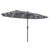 Ainfox 13ft Outdoor Patio Umbrella with Solar Lights, Double-sided Deck Pool Umbrella with 1.5 Inch Pole, Fade Resistant  for Porch, Market, Backyard - 4 of 4