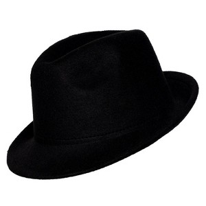 Underwraps Mens Fedora - Size One Size Fits Most - Black - 1 of 1