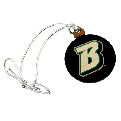 Binghamton University Logo Mini Small Tiny Wood Christmas Tree Holiday Ornament