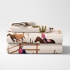 Sweet Jojo Designs Girl Kids Twin Sheet Set Western Cowgirl Pink Brown Beige Blue 3pc - 3 of 3