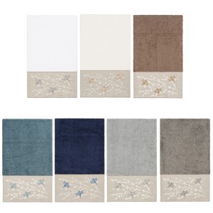 Linum Home Textiles 100% Turkish Cotton BRAELYN Embellished Towel Set - 1 of 3