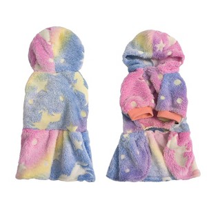 Warm Autumn Winter Dog Skirt Soft Velvet Puppy Clothes Reflective Breathable - 1 of 4