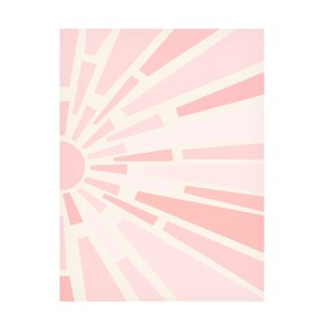 Canvas Wall Art - Tom Quartermaine 'Set of 2 Boho Pink Sun Split Prints 2' Wall Art for Living Room, Bedroom, or Office Décor by Trademark Fine Art - - 1 of 4