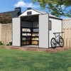 EROMMY 8 Ft. W X 6 Ft. D Durable Resin Outdoor Storage Shed With Floor For Garden Patio Furniture And Tools - image 4 of 4