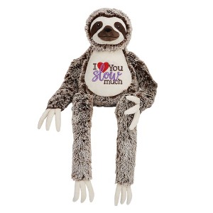 Personalization Mall I Love You Slow Much Long Legged Sloth Stuffed Animal - 1 of 3