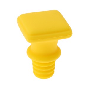 Unique Bargains Bottle Stoppers Square Flat Hand Wash Silicone 1.77"x1.38"x1.38" 1 Pc - 1 of 3