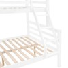 AZL1 Life Concept Beds Twin over Full Bunk Durable Contemporary Secure Guardrails Eco Friendly Ladder for Kids Bedroom, White, 79.53"*58.66"*61.81" - 4 of 4