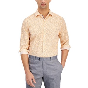 bar III Mens Wave Floral Button Down Dress Shirt - 1 of 1
