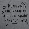 Mens Funny T Shirts Reading The Room At A Fifth Grade Level Sarcastic Tee For Men - Crazy Dog Men's T Shirt - 2 of 4
