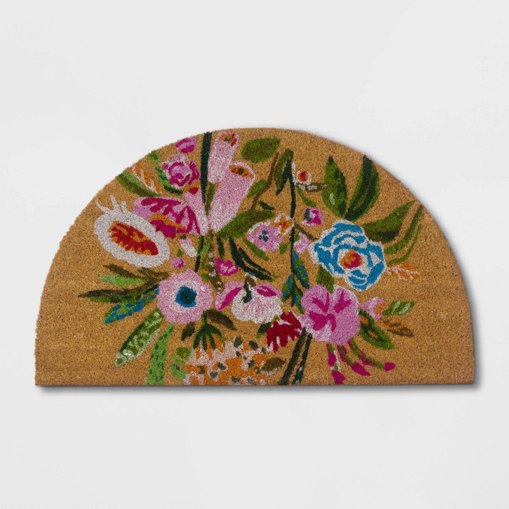 Painted Floral Doormat - Opalhouse