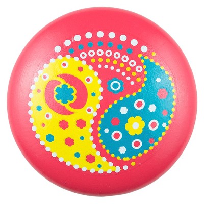 Sumner Street Home Hardware 4pc Paisley Painted Knob Red