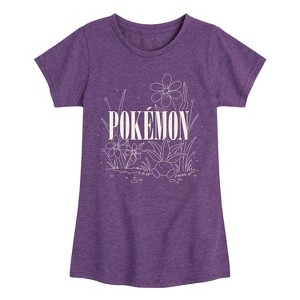Girls' - Pokémon - Botanical Oddish Pokemon Fitted Short Sleeve Graphic T-Shirt - 1 of 4