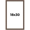 PosterPalooza | Elegant Brown Picture Frame - UV Acrylic, Foam Board Backing, Hanging Hardware - 2 of 4