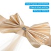 Unique Bargains Mesh Yarn Floating Chair Bands Decoration Stretch Satin Chair Sashes Bows - 3 of 4