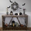 Northlight Double Skull and Gray Roses Halloween Wreath, 16-Inch, Unlit - 2 of 4